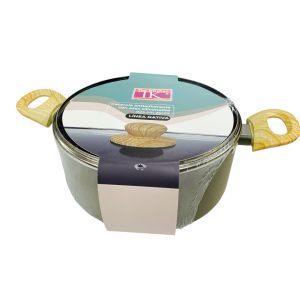 Cacerola De Teflon 24cm T/ De Vidrio