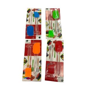 Set De Espatula y Pincel De Silicona m/Acrilico
