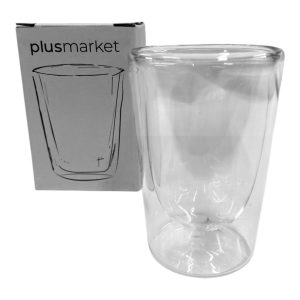 Vaso Doble Capa De Vidrio 120 ML