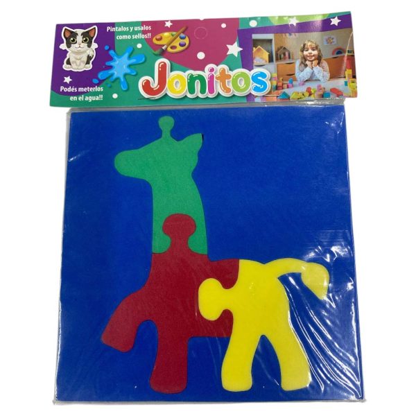 Rompecabeza Jirafa En Goma Eva c/Iman