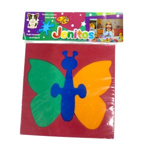 ompecabeza Mariposa En Goma Eva