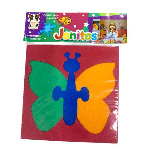 ompecabeza Mariposa En Goma Eva
