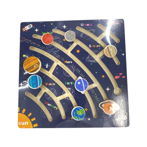 Juego de laberinto en madera