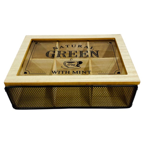 Caja de madera p/te 6 div