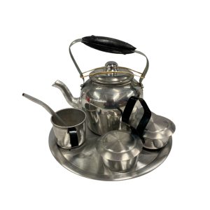 Jueguito de mate c/bandeja todo aluminio