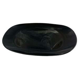 Fuente de vidrio negra "Lisboa" 36cm