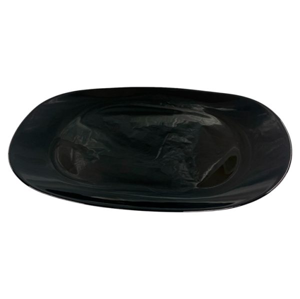 Fuente de vidrio negra "Lisboa" 36cm