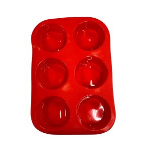 Molde De Silicona p/ Mouffins x6