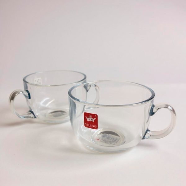 Set x2 tazas de vidrio doble pared 450ml