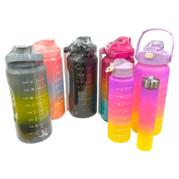 Botellas x3 motivacionales tornasoladas