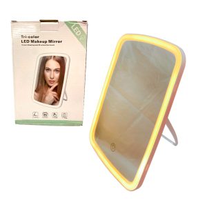 Espejo p/maquillaje c/aumento y leds