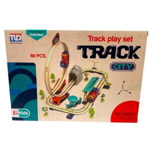 Pista de tren p/armar 60pzas