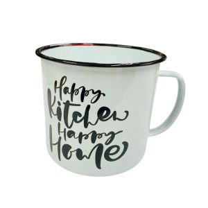 Jarro hervidor enlozado c/frase 12cm