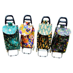 Carrito de compras estampado