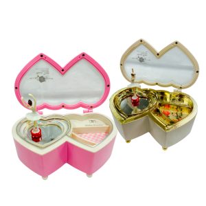Caja musical corazon con bailarina