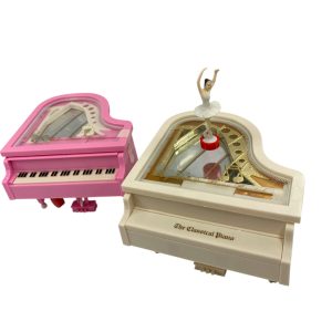 Caja musical piano con bailarina