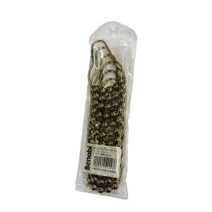 Ganchos roller p/cortina de baño metal