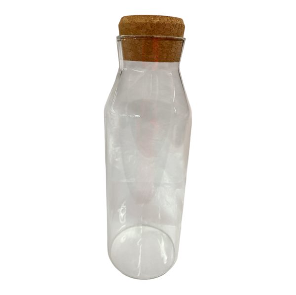 Botella De Vidrio tapa corcho 1.2L
