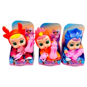 Cry baby c/mamadera y chupete chica