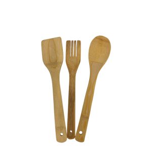 Utensilios de bamboo x3
