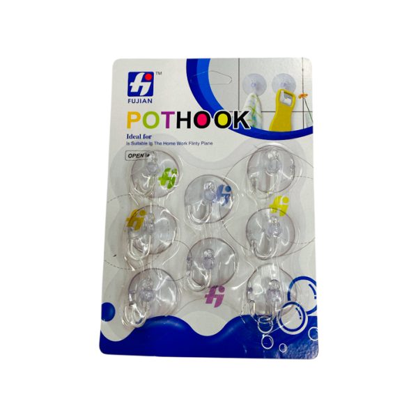 Ganchos autoadhesivos de silicona x8