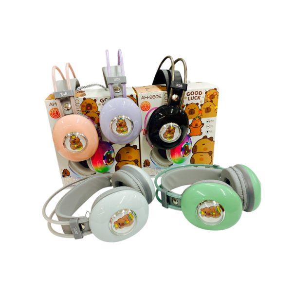 Auriculares vincha RGB capibara