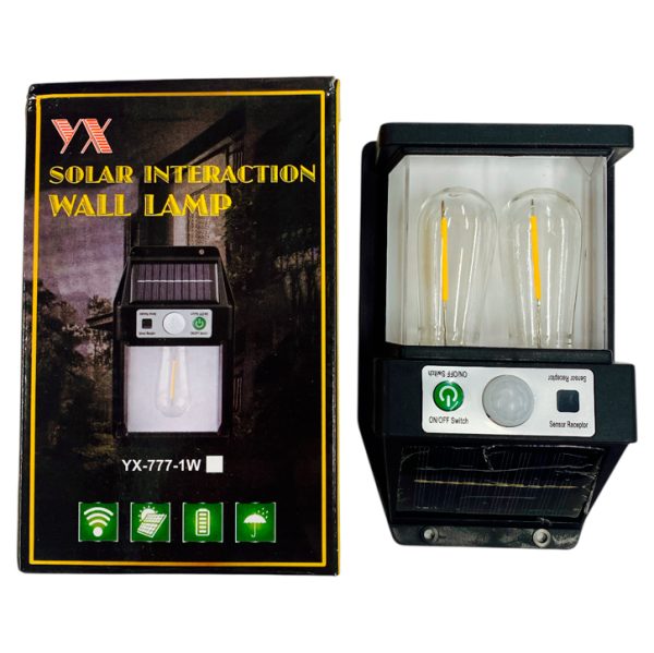Lampara solar p/exterior recargable
