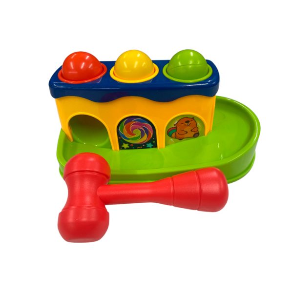 Juego didactico martillo c/pelotas