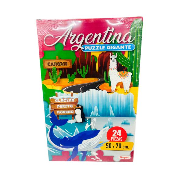 Rompecabezas gigante argentina x24 pzas