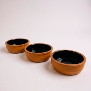 Cazuela de terracota x3 10cm