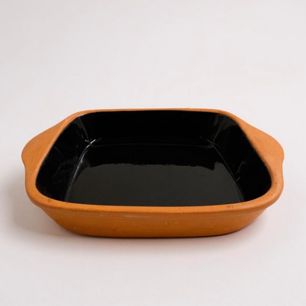 Fuente de terracota con asa 22cm