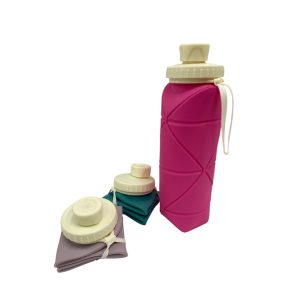 Botella de silicona plegable 600ml