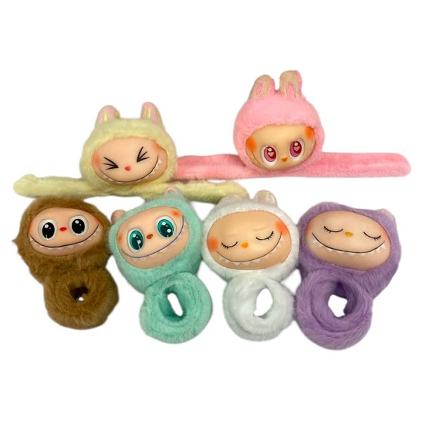 Pulsera de peluche Labubu con sonido