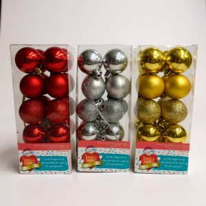 Bolas navideñas x20 n?4 satin y brillo