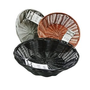 Cesta redonda de ratan sintetico 22cm