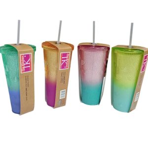 Vaso de acrilico arco iris 700ml