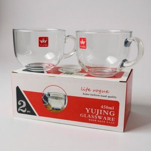Set x2 tazas de vidrio doble pared 450ml