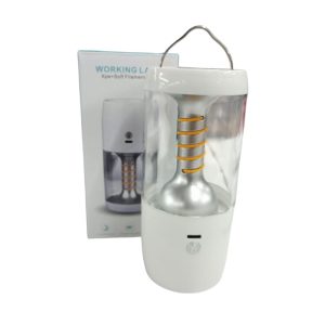Linterna + farol triple funcion c/gancho usb