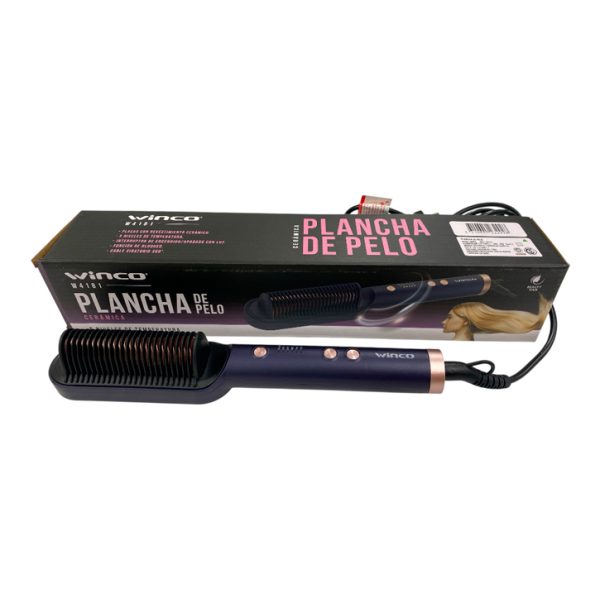 Planchita cepillo de pelo de ceramica Winco
