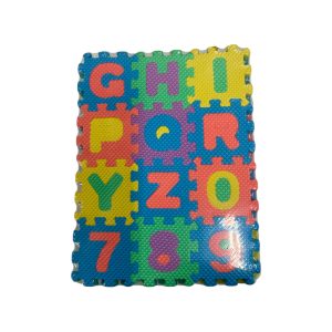 Letras y Numeros en goma eva 6x6