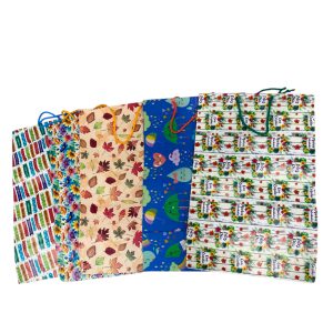 Bolsa de regalo papael grande estampada