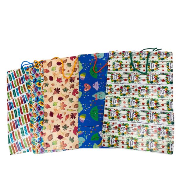 Bolsa de regalo papael grande estampada