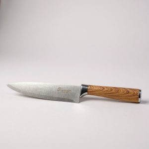 Cuchilla 8 pulgadas mango simil madera