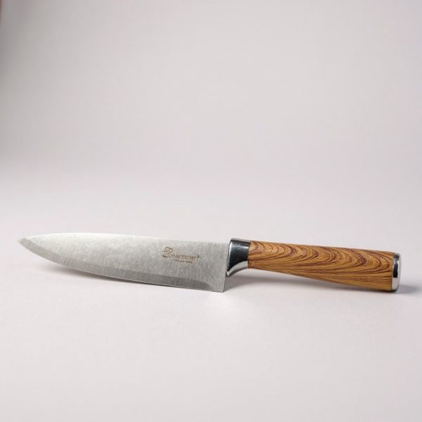 Cuchilla 8 pulgadas mango simil madera
