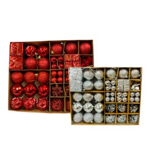 Caja de regalo con adornos  navideños