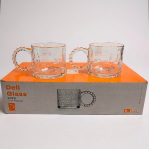 Tazas vidrio x6 deli glass