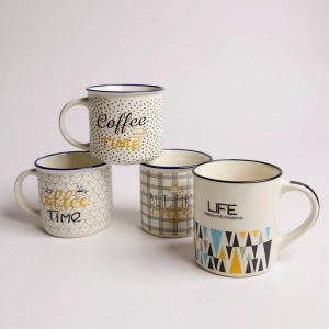 Jarro mug ceramica decorado