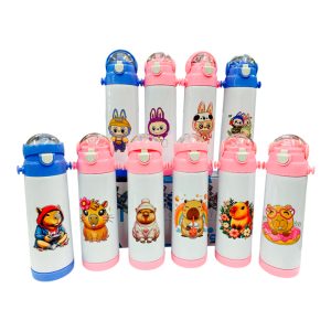 Botella de acero 500ml capibara Labubu
