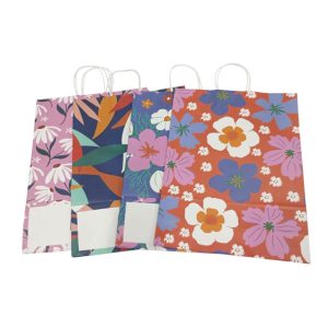 Bolsa de regalo estampada grande