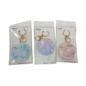 Espejito de cartera simple con llavero